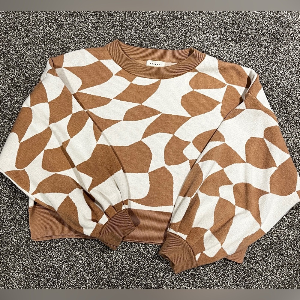 Promesa long crop sweater